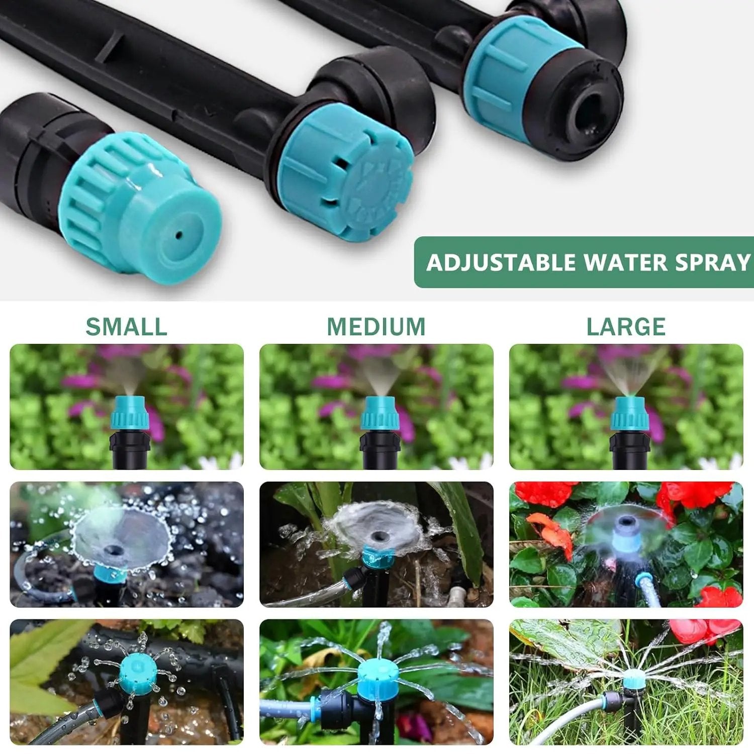 230FT Drip Irrigation System, Quick-Connect Automatic Garden Watering Misting System, with 1/2 inch and 1/4 inch Distribution Tubing, Drip Irrigation Kit for Lawn, Greenhouse, Patio by GreenHaven Gardens