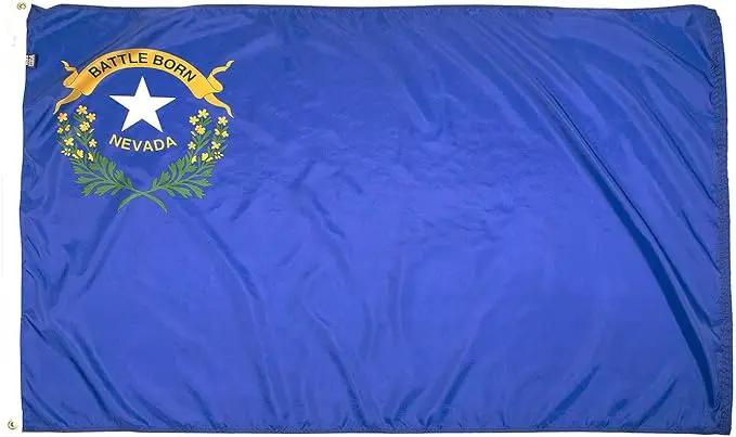 FlagSource Nevada Nylon State Flag, Made in the USA, 3x5' by GreenHaven Gardens