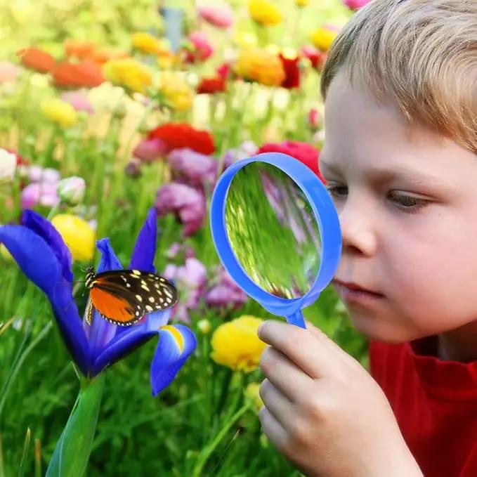 ESSENSON Outdoor Explorer Kit & Bug Catcher Kit with Binoculars, Compass, Magnifying Glass, Critter Case and Butterfly Net Great Toys Kids Gift for Boys & Girls Age 3-12 Year Old Camping Hiking by GreenHaven Gardens