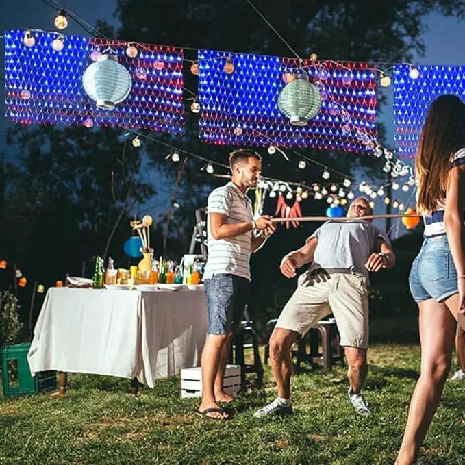 MUYUN 420 LEDs American Flag Lights, Waterproof LED US Light, United States Flag Light for Garden, Festival, Holiday, Party Decoration, Christmas Decorations by GreenHaven Gardens