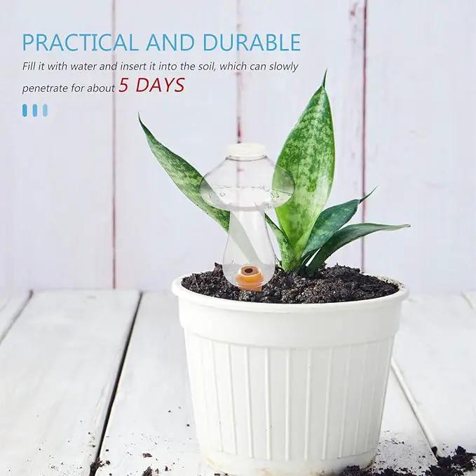 Yardwe 5PCS Plant Watering Globes, 300ML Self-Watering Bulb Mushroom Shape Watering Bulb Plant Waterer Stakes for Indoor Outdoor Plants by GreenHaven Gardens