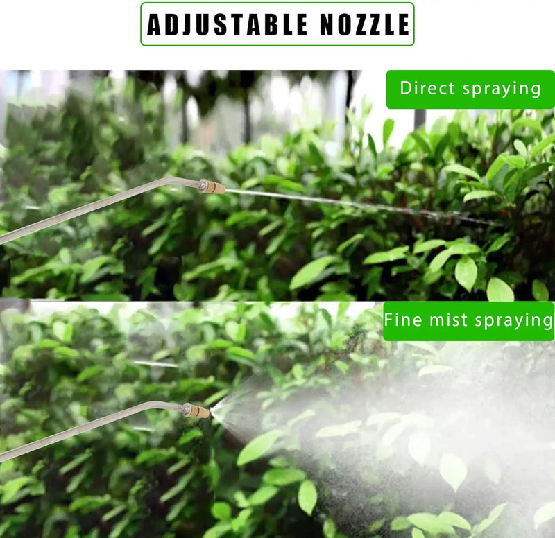 3.5 Gallon Stainless Steel Sprayer Hand Pump Sprayer with Pressure Gauge Safety Valve Adjustable Nozzle for Gardening Lawn and Cleaning by GreenHaven Gardens