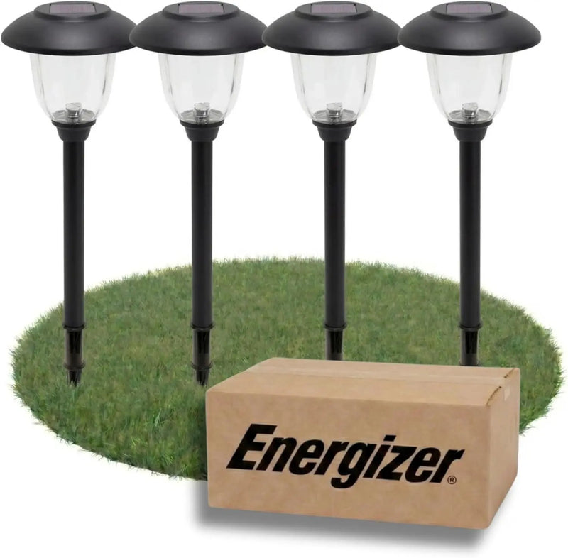 Energizer 8 Pack Color On Demand Solar Pathway Lights Outdoor-Stainless Steel(5 Colors) by Outdoor Solar Outlet