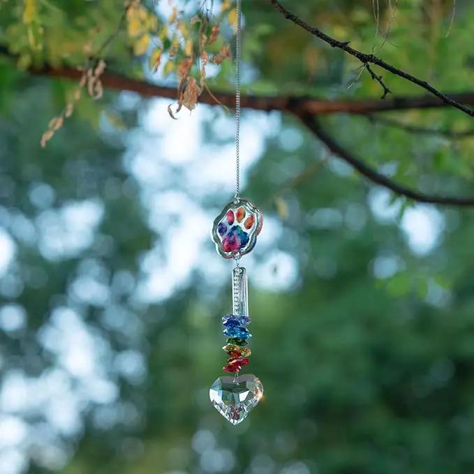 Dog Memorial Suncatcher - Pet Loss Sympathy Gift, Loss of Dog Sympathy Gift, Cat Memorial Gifts for Loss of Cat, Dog Bereavement Gift by GreenHaven Gardens