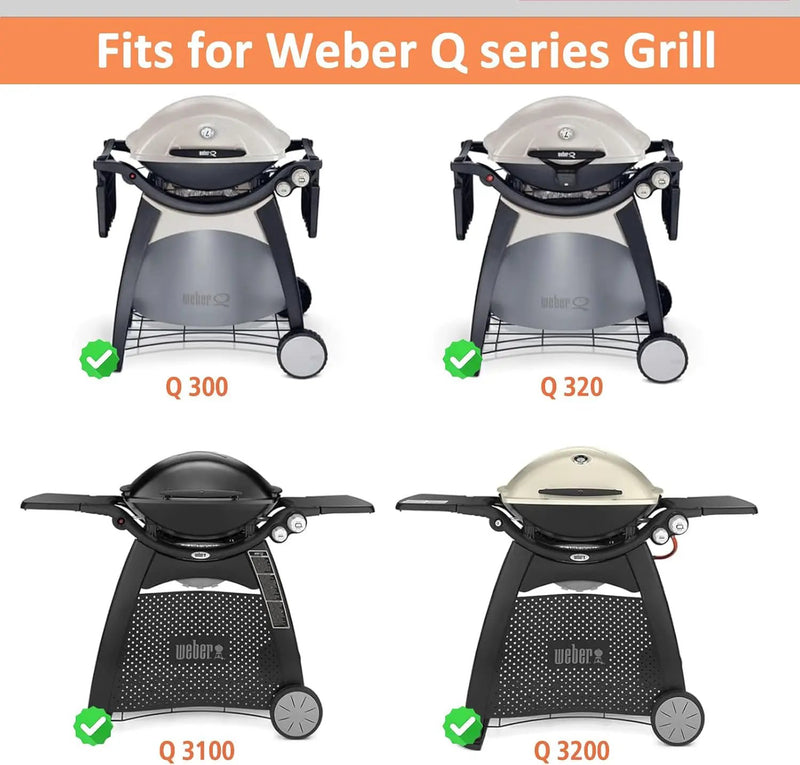 7584 Q3200 Griddle for Weber Q300 Q320 Q3000 Q3100 Q3200 Full Size Grill Plate Parts, Flat Top Cast Iron Griddle Insert for Weber 7646 Q320 Accessories, for WeberQ Grill Parts by GreenHaven Gardens