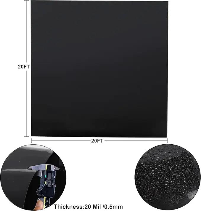 20 x 20 FT Pond Liner, 20 Mil Fish Pond Liner Pond HDPE Liner, Pond Liners for Outdoor Ponds, Koi Ponds, Garden Fountain, Waterfall by GreenHaven Gardens