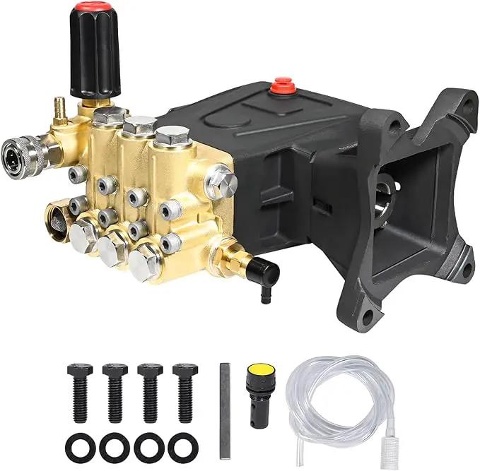 YAMATIC Horizontal Triplex Plunger Pressure Washer Pump 1" Shaft 4300 PSI 4.2 GPM, Replacement for Simpson AAA 90034, 90039,90038, Honda GX340, GX390, GX270 for Industrial Gas Powered Washers by GreenHaven Gardens