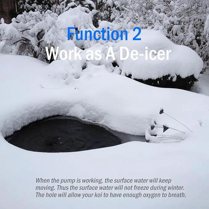 Pond Air Pump Pond Aerators for Outdoor Ponds up to 2000 Gallons, Flow Adjustable Pond Aerator Pump All-in-One Pond Aeration Kit with Airline Tubing Air Stones Check Valves by GreenHaven Gardens