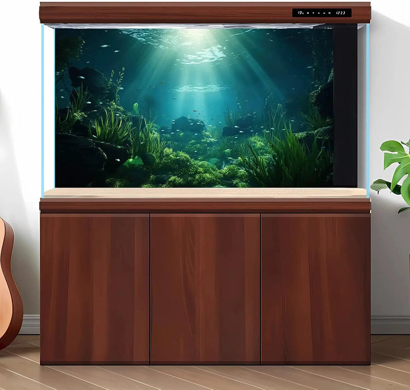 Underwater Fish Tank Background Under The Sea Aquarium Background Ocean Floor Aquatic Plants Fish Tank Backgrounds Deep Sea Sunray Tropical Aquarium Fish Reptile Tank Backgrounds 24x16in by GreenHaven Gardens