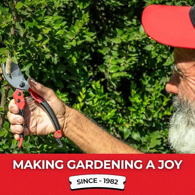 TABOR TOOLS S821A Bypass Pruning Shears, Makes Clean Cuts, Great for S-M Size Hands. Professional Sharp Secateurs, Hand Pruner, Garden Shears, Clippers for The Garden. by GreenHaven Gardens