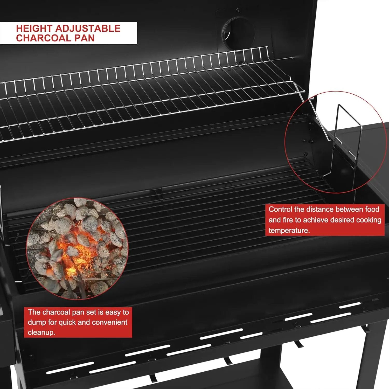 Royal Gourmet CC1830T 30-Inch Barrel Charcoal Grill with Warming Rack & Front Storage Basket, Outdoor BBQ Grill with 627 sq. in. Grilling Area for Backyard Barbecue Cooking Party, Black by GreenHaven Gardens