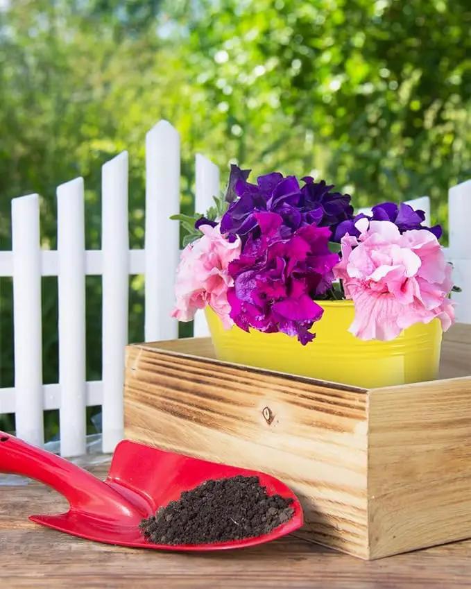 Metal Railing Planter for Outdoor Plants - 3 Pack Balcony Hanging Flower Pots with Detachable Hooks and Drain Holes Oval Bucket Rail Box Fence Planters for Home Garden Decor, Green Yellow Blue by GreenHaven Gardens