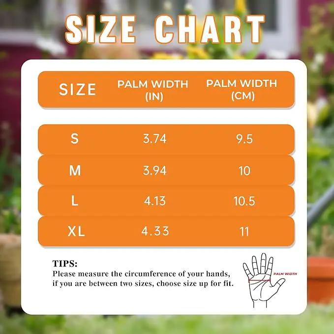 HANDLANDY Leather Gardening Gloves for Women, Thorn Proof Breathable Ladies Rose Pruning Garden Gauntlet Yard Gloves, Gift for Gardeners (Khaki, L) by GreenHaven Gardens