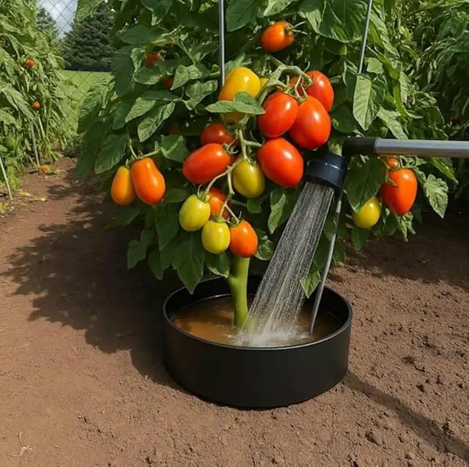Garden Water Ring 5-Pack – Root Zone Irrigation Water Saver Rings for Garden Plants – Precision Hydration, Weed Control & Fertilizer Containment – Made in USA – Reusable Garden Watering Tool by GreenHaven Gardens