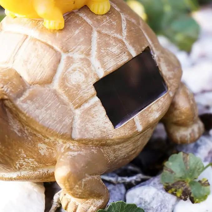 VP Home Mom and Baby Turtle Solar Powered LED Outdoor Decor Garden Light Great Addition for Your Garden, Solar Powered Light Decorations Gifts for Outside Patio Lawn Yard by GreenHaven Gardens
