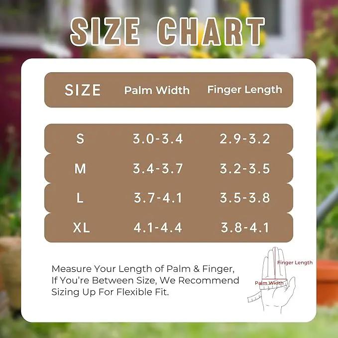 HANDLANDY Long Gardening Gloves for Men & Women, Cowhide Leather Rose Pruning Gloves, Breathable Thorn Proof Gauntlet Glove (Brown-Cowhide, M) by GreenHaven Gardens