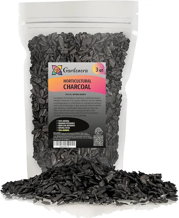 Horticultural Charcoal for Indoor Plants [3-Quart Bag] Black Diamond Soil Amendment for Orchids, Terrariums, and Gardening by GreenHaven Gardens