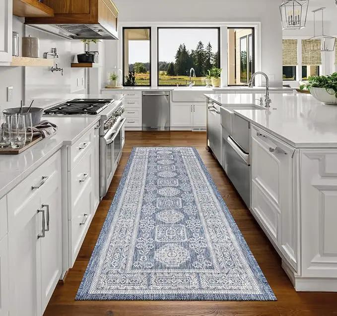 Keen Home Design Terrace Outdoor Runner Rug - 2x8 Washable Indoor/Outdoor Rug for Patio, Kitchen, Balcony, Beach, Garden, Deck and Porch, Size: 2'2"x7'7" by GreenHaven Gardens