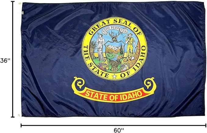 FlagSource Idaho Nylon State Flag, Made in the USA, 3x5' by GreenHaven Gardens