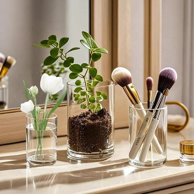 36pcs Glass Vase Cylinder for Centerpieces Small Flower Glass Clear Home Decor Centerpiece Table Flower Vase Decorations for Wedding＆Holiday 4,4.7,6Inch Tall by GreenHaven Gardens
