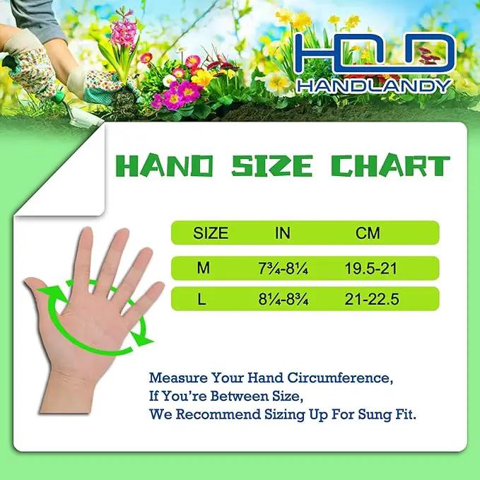 HANDLANDY Ladies Thorn Proof Gardening Gloves, Long Gauntlet Heavy Duty Garden Gloves, Elbow Length Women Leather Rose Pruning Glove (Large, Rosy) by GreenHaven Gardens