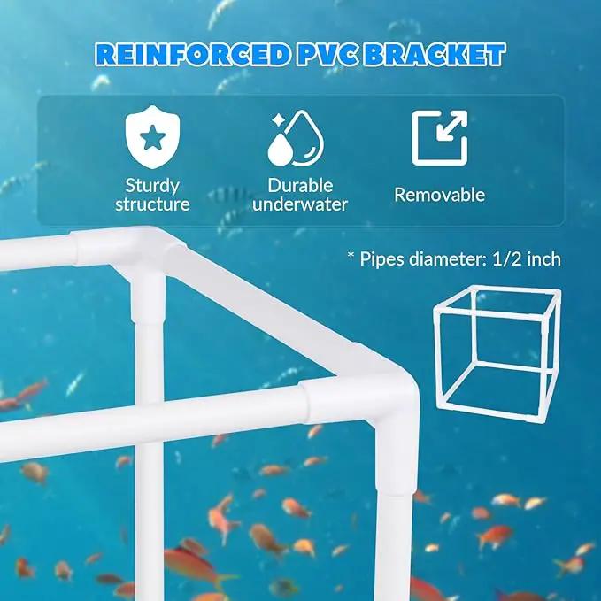 Pond Filter Box, Anti-Clogging Pond Filters for Outdoor Ponds Nylon Media Mesh Water Pump Cover Barrier Bag with Drawstring, Pond Pump Filter Bag (7 Inch) by GreenHaven Gardens