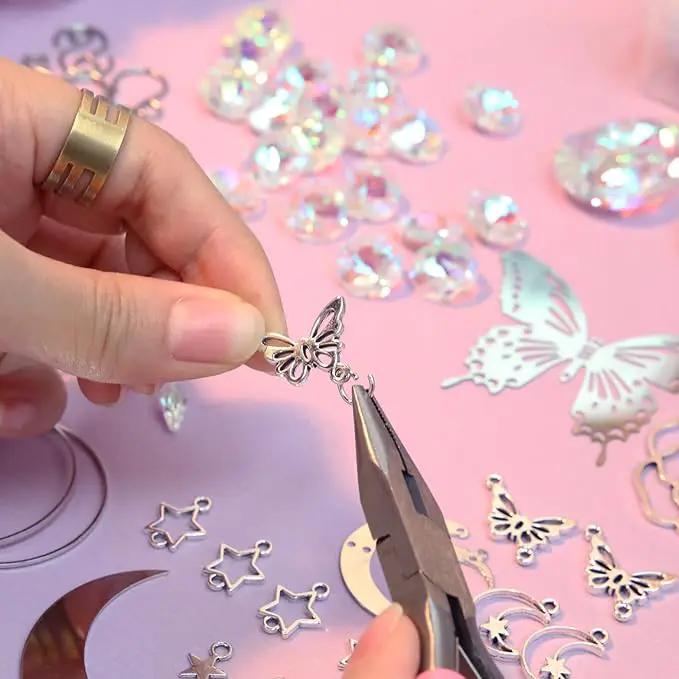 DIY Suncatcher Kit 400pcs Sun Catchers Making Kit Supplies Crafts sun catcher kits for adults Hanging Prism Suncatcher with Crystals for Indoor Window Home Wedding Garden Festival Decor (Butterfly) by GreenHaven Gardens