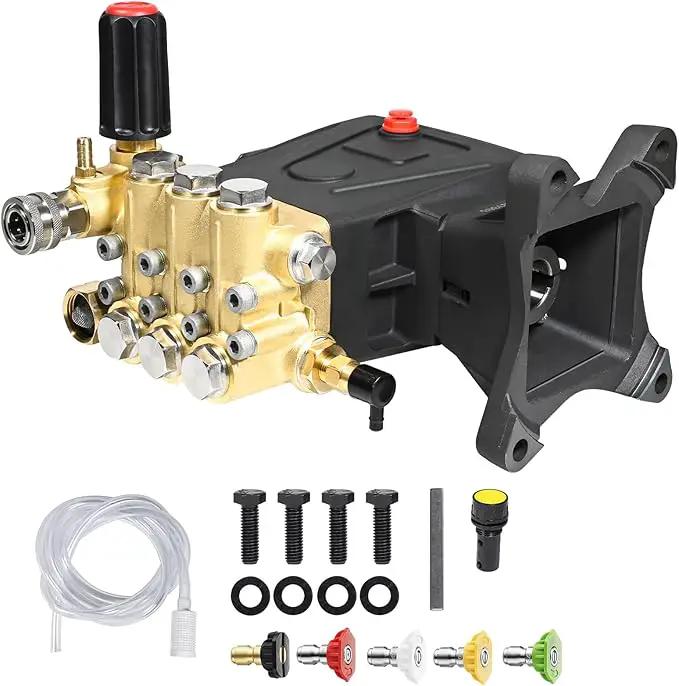 YAMATIC Horizontal Triplex Plunger Pressure Washer Pump 1" Shaft 4000 PSI 3.5 GPM, Replacement for Simpson AAA 90034, 90039,90038, Honda GX340, GX390, GX270 for Industrial Gas Powered Washers by GreenHaven Gardens