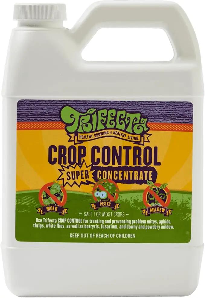 Trifecta Crop Control Super Concentrate All-in-One Natural Pesticide, Fungicide, Miticide, Insecticide, Help Defeat Spider Mites, Powdery Mildew, Botrytis, Mold, and More on Plants 16 OZ by GreenHaven Gardens