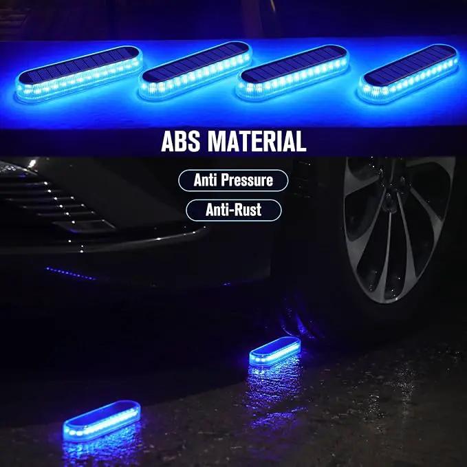 Honalia Solar Dock Lights Outdoor Waterproof IP68, Driveway Lights Solar Powered 6 Pack, Blue Solar Deck Lights Warning Concrete Step Lights for Driveway Deck Stairs Marine Dock Runway by GreenHaven Gardens
