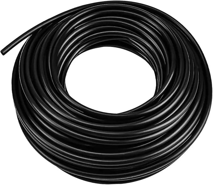1/4 PE Drip Irrigation Tubing, 100FT Drip Irrigation Hose, Push-To-Connect Compatible- Misting Tubing or Blank Distribution Tubing for DIY Garden Irrigation Hydroponics System by GreenHaven Gardens
