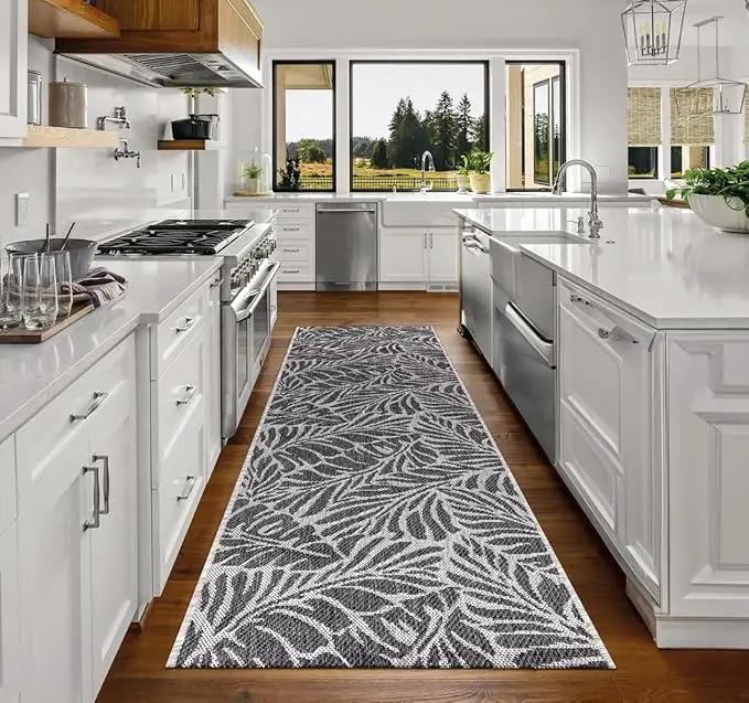 Keen Home Design Terrace Outdoor Runner Rug - 2x8 Washable Indoor/Outdoor Rug for Patio, Kitchen, Balcony, Beach, Garden, Deck and Porch, Size: 2'2"x7'7" by GreenHaven Gardens