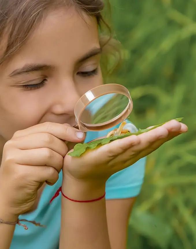 ROBUD Upgraded Kids Explorer Kit, Bug Catcher Kit with Wild Adventure Binoculars, Green Outdoor Exploration Set for Camping, Montessroi Toy for Kids Coming Closer to Nature，WRP30 by GreenHaven Gardens