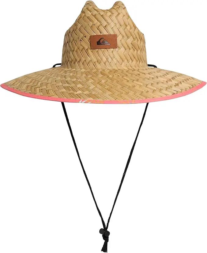 Quiksilver Men's Wide Brim Outdoor Lifeguard Straw Sun Hat by GreenHaven Gardens