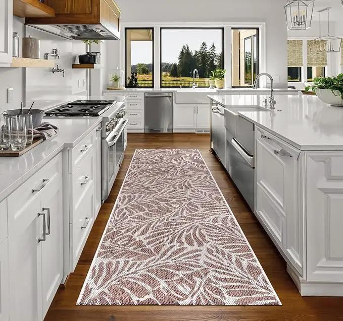 Keen Home Design Terrace Outdoor Runner Rug - 2x10 Washable Indoor/Outdoor Rug for Patio, Kitchen, Balcony, Beach, Garden, Deck and Porch, Size: 2'2"x9'11" by GreenHaven Gardens