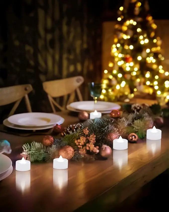 BEICHI Flameless Candles, 12Pack Battery Operated Candles, LED Tea Lights Candles Battery Operated, Flickering Fake Candles for Wedding Halloween Christmas Diwali- Pure White Light by GreenHaven Gardens
