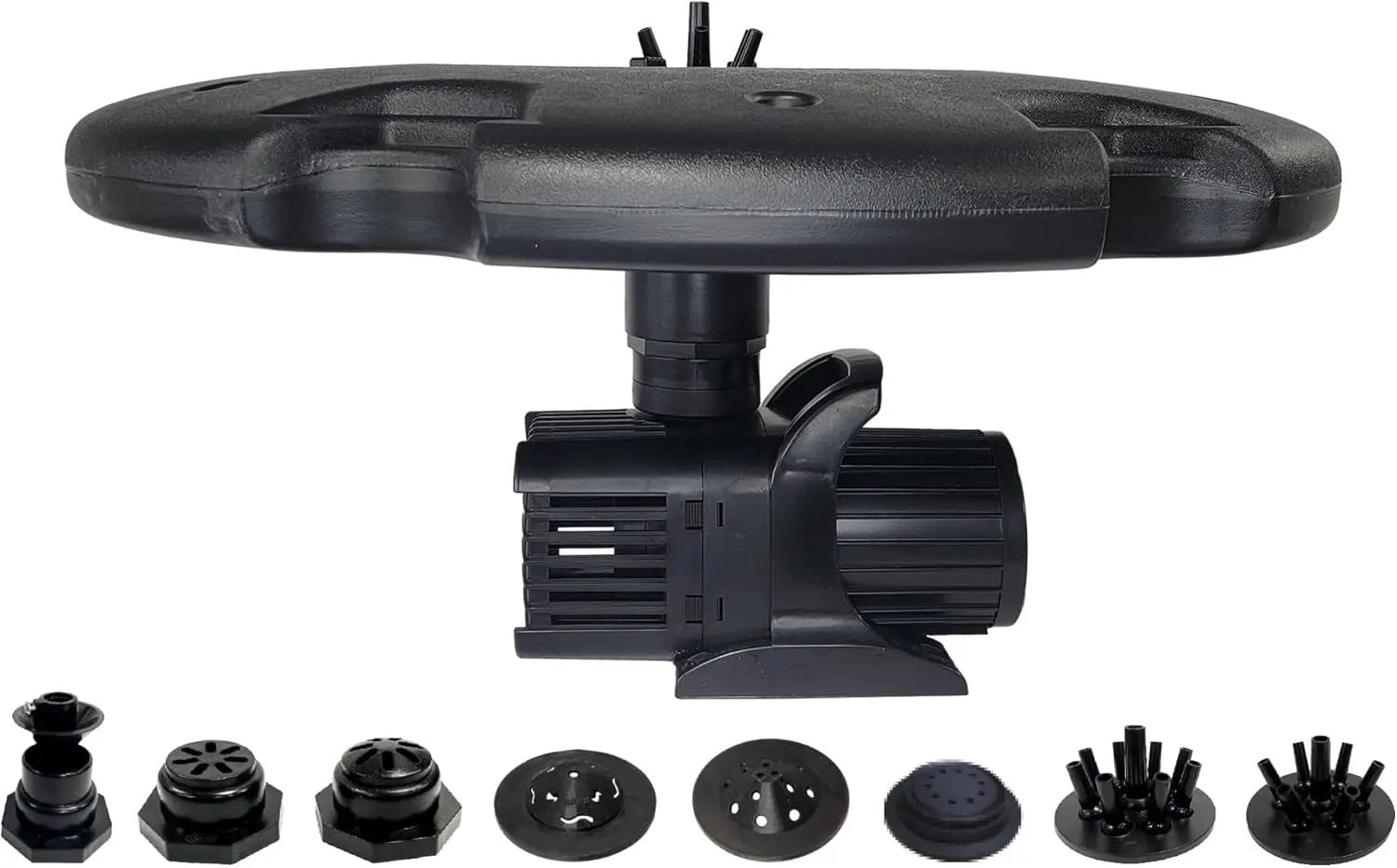 HALF OFF PONDS Floating Fountain – 1.2 HP Pond Aerator, 200' Cord – 10,000 GPH Water Pump – 11 Spray Patterns - Energy-Efficient - Improves Water Quality - for Large Ponds, Lakes & Water Gardens by GreenHaven Gardens