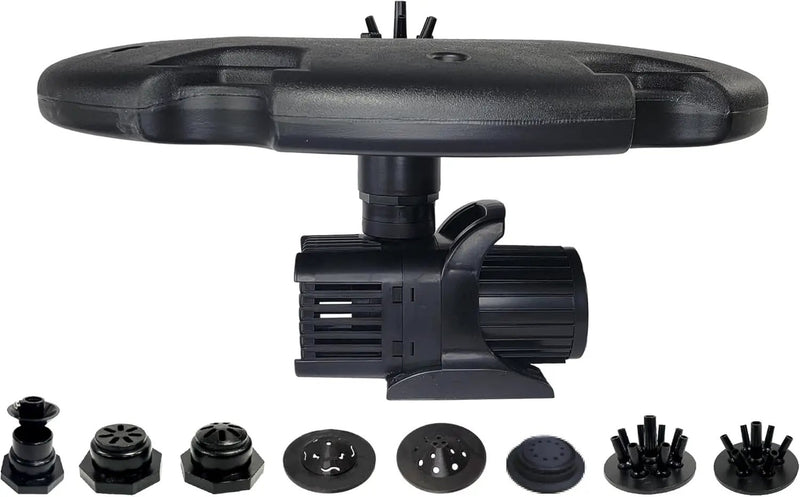 HALF OFF PONDS Floating Fountain – 1.75 HP Pond Aerator with 100' Cord – 14,800 GPH Water Pump – 11 Spray Patterns - Energy-Efficient – for Large Ponds, Lakes & Water Gardens by GreenHaven Gardens