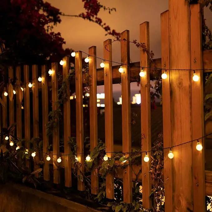 Solar String Lights Outdoor 60 LED 36FT Crystal Globe Lights with 8 Lighting Modes, Waterproof Solar Powered Patio Lights for Garden Yard Porch Wedding Party Decor (Warm White) by GreenHaven Gardens