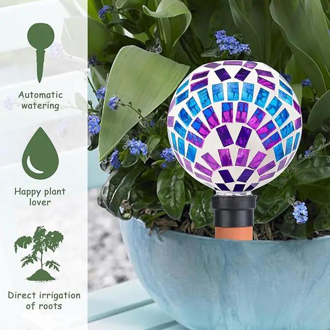 Plant Watering Globe Large Self Watering Globes 2 Pack for Indoor Outdoor Plants Self Watering Planter Insert Watering Devices for Plant Lover Gifts by GreenHaven Gardens