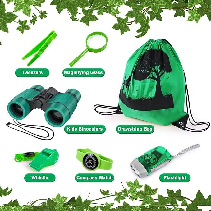Kids Explorer Kit & Bug Catcher Kit, Camping Gear for Kids, Outdoor Exploration Set with Backpack & Binoculars, Ideal Outdoor Adventure Toys for Boys Girls 3-12 by GreenHaven Gardens