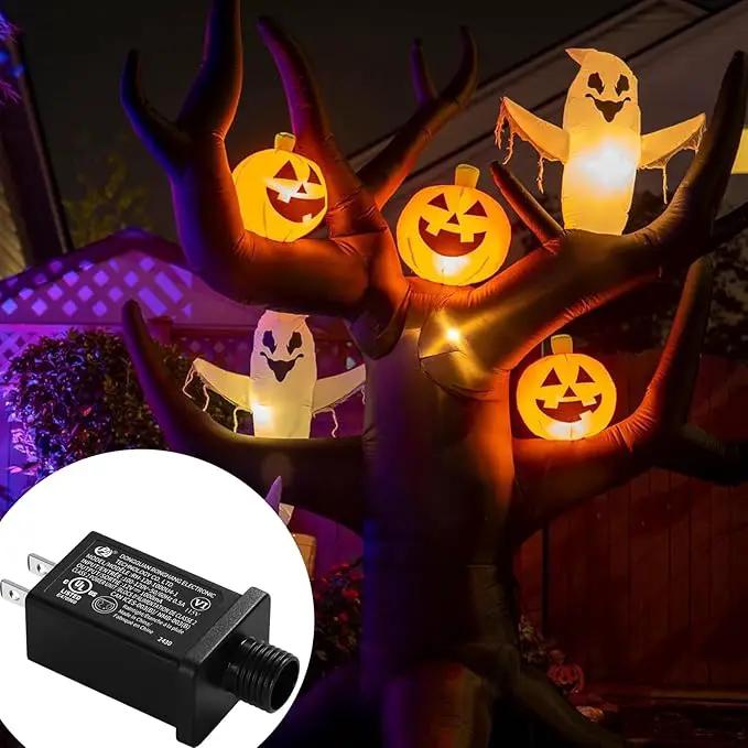 Replacement Yard Inflatable Adapter Power Supply Adaptor - 12V 1.0A 8Pcs - Inflatable Plug Replacement Class 2 Power Supply - for Christmas Tree Light/Thanksgiving Yard Blow Up Decorations by GreenHaven Gardens