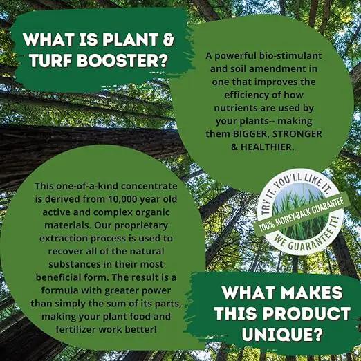 Nature's Wonder Organic Soil Conditioner & Root Booster for Plants - Concentrated Liquid Biostimulant with Fulvic Humic Acid for Plants, Potting Soil, Flowers & Lawns - 60oz by GreenHaven Gardens