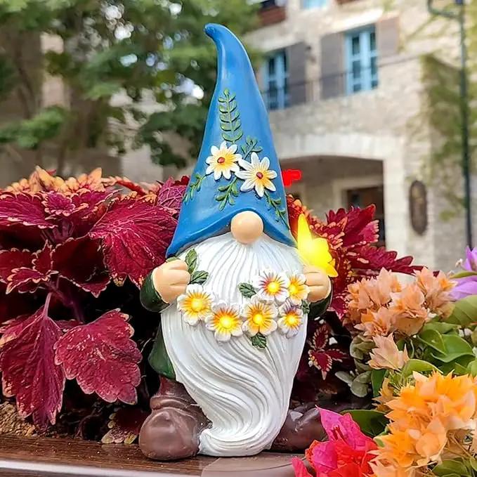 DKJOCKY Funny Garden Gnomes Gifts for Women, Solar Gnomes Decorations for Yard, Garden Oranments Outdoor Gardening Birthday Gifts for Women Mom Grandma Wife by GreenHaven Gardens