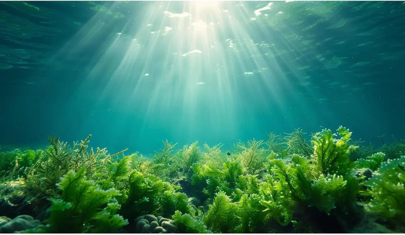 Deep Ocean Fish Tank Background Under The Sea Aquatic Plants Aquarium Background Underwater Corals Sunray Terrarium Backgrounds Tropical Fish Ocean World Aquarium Backgrounds Decorations 48x20in by GreenHaven Gardens