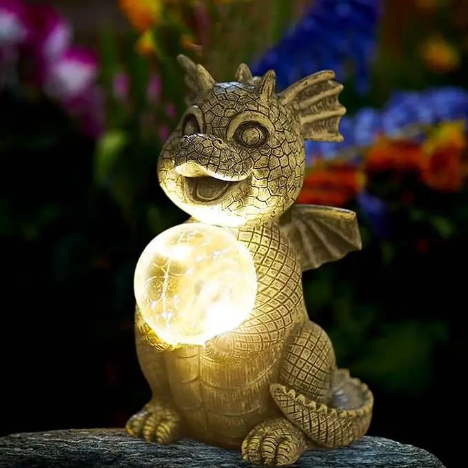 Solar Garden Decor Statues Figurine: Garden Art for Patio Balcony Yard Lawn - Unique Christmas Birthdays Gifts for Mom Grandma Women Wife Sister by GreenHaven Gardens