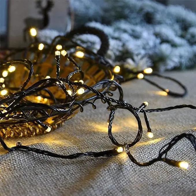 weillsnow 66 FT 200 LED Warm White Christmas Lights,Plug in Waterproof String Lights,8 Lighting Modes with Memory for Outdoor Indoor Garden Tree Christmas Party Decorations(Warm White) by GreenHaven Gardens