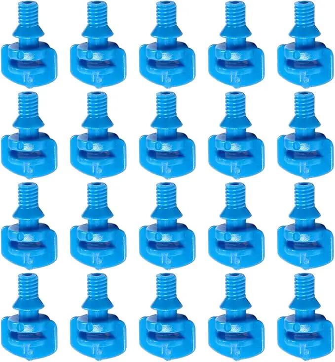 MroMax 25Pcs 360 Degree Micro Sprayer Automizing Sprinkler Nozzle Hydroponic Aeroponic Misters Fan Jet for Miniature Garden Lawn Plant Irrigation System Blue by GreenHaven Gardens
