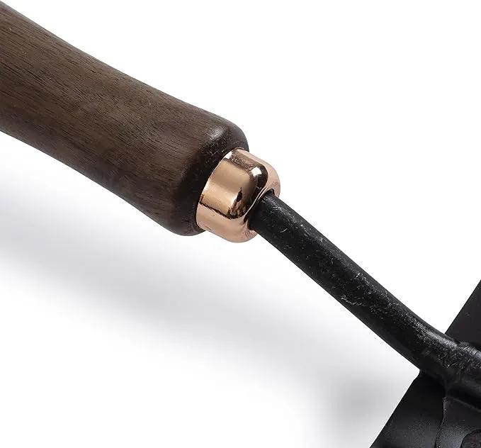 Barebones Spade Hand Trowel - Gardening Hand Tools - Stainless Steel Spade Shovel - Premium Quality Garden Spade - Japanese Garden Tool - Multipurpose Tool (Black/Walnut) by GreenHaven Gardens