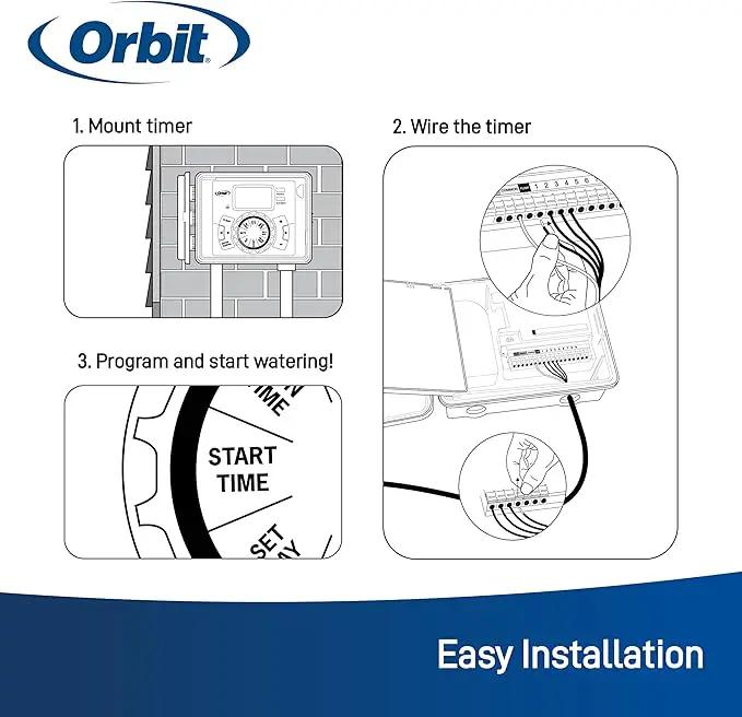 Orbit 27896 - Easy-Set Logic 6-Station Indoor/Outdoor Sprinkler Timer/Controller by GreenHaven Gardens